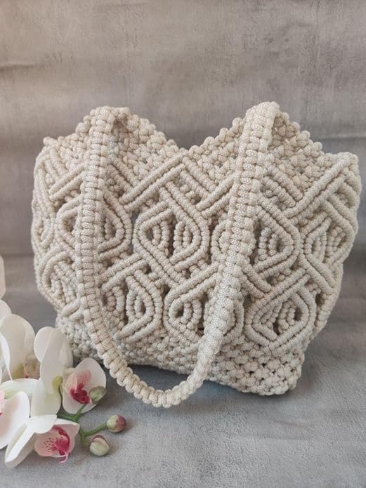 Stylish Macrame Handbag For Women - Leechoo